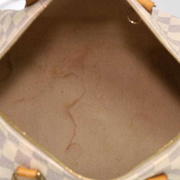 LOUIS VUITTON Damier Azur Speedy Bandouliere 35 Hand Bag N41002 LV Auth 39036 - Picture 9 of 16